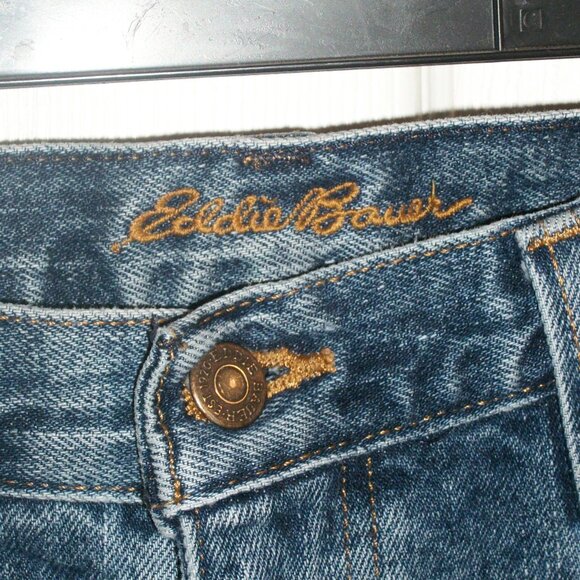 EDDIE BAUER Relaxed Fit Jeans 36x34 100% Cotton Blue Denim 34" Inseam - Picture 5 of 9